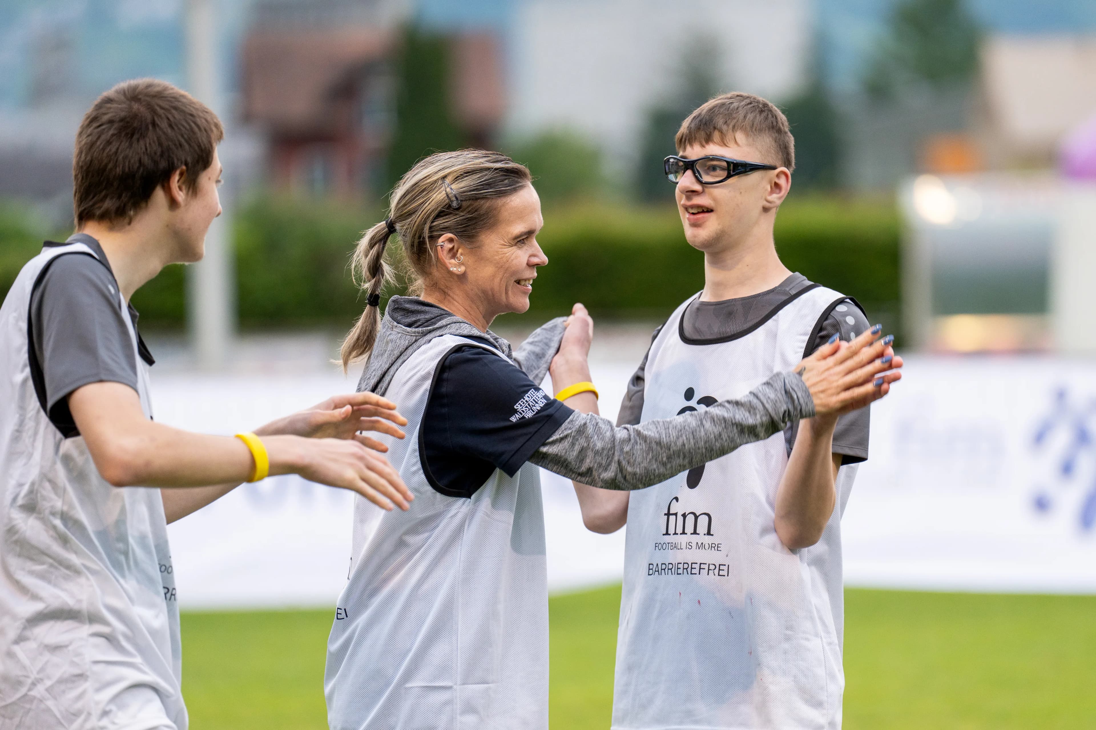 Inclusive FOOTBALL IS MORE session supporting young people