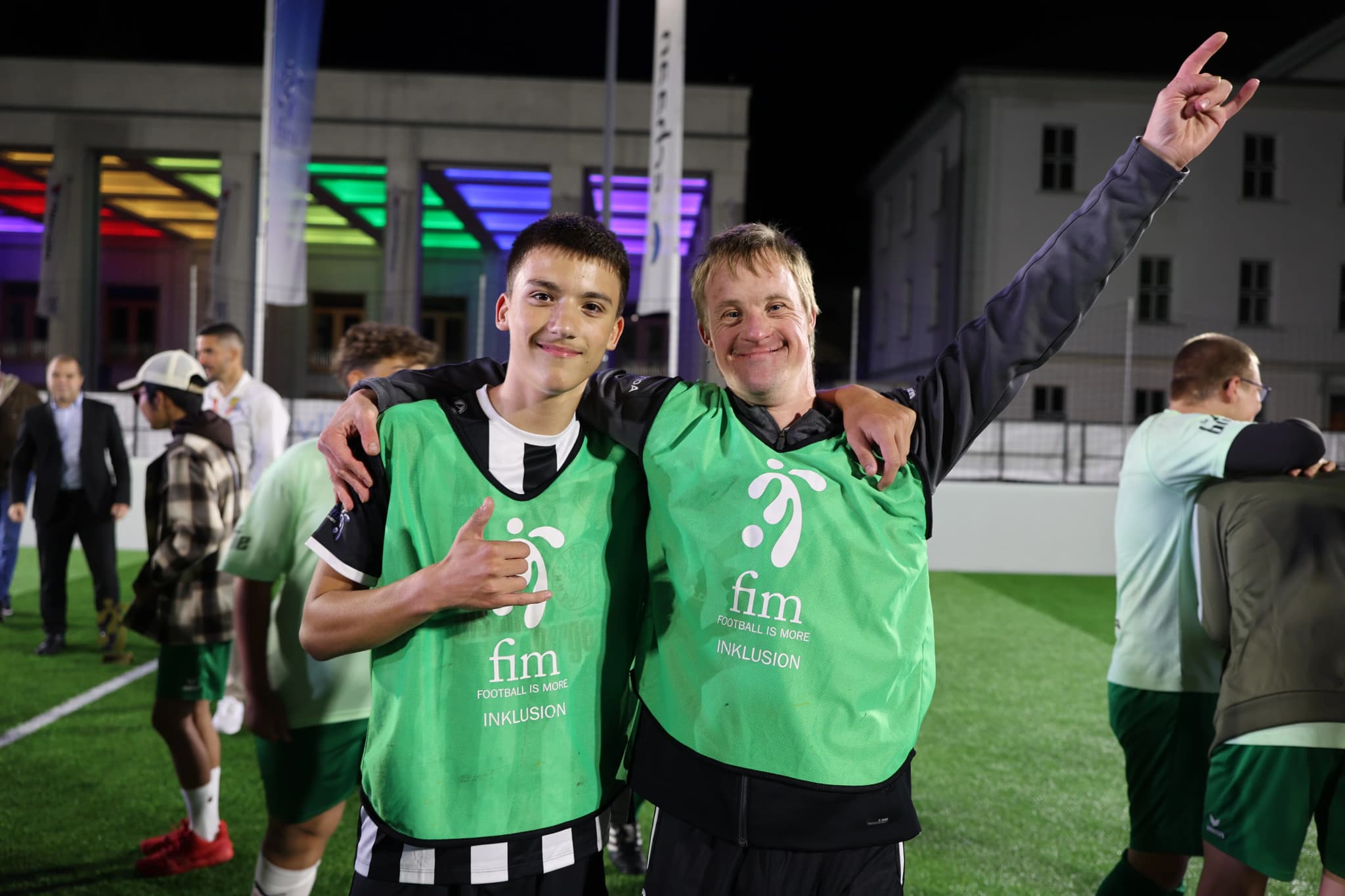 Inclusive FOOTBALL IS MORE activity with young participants