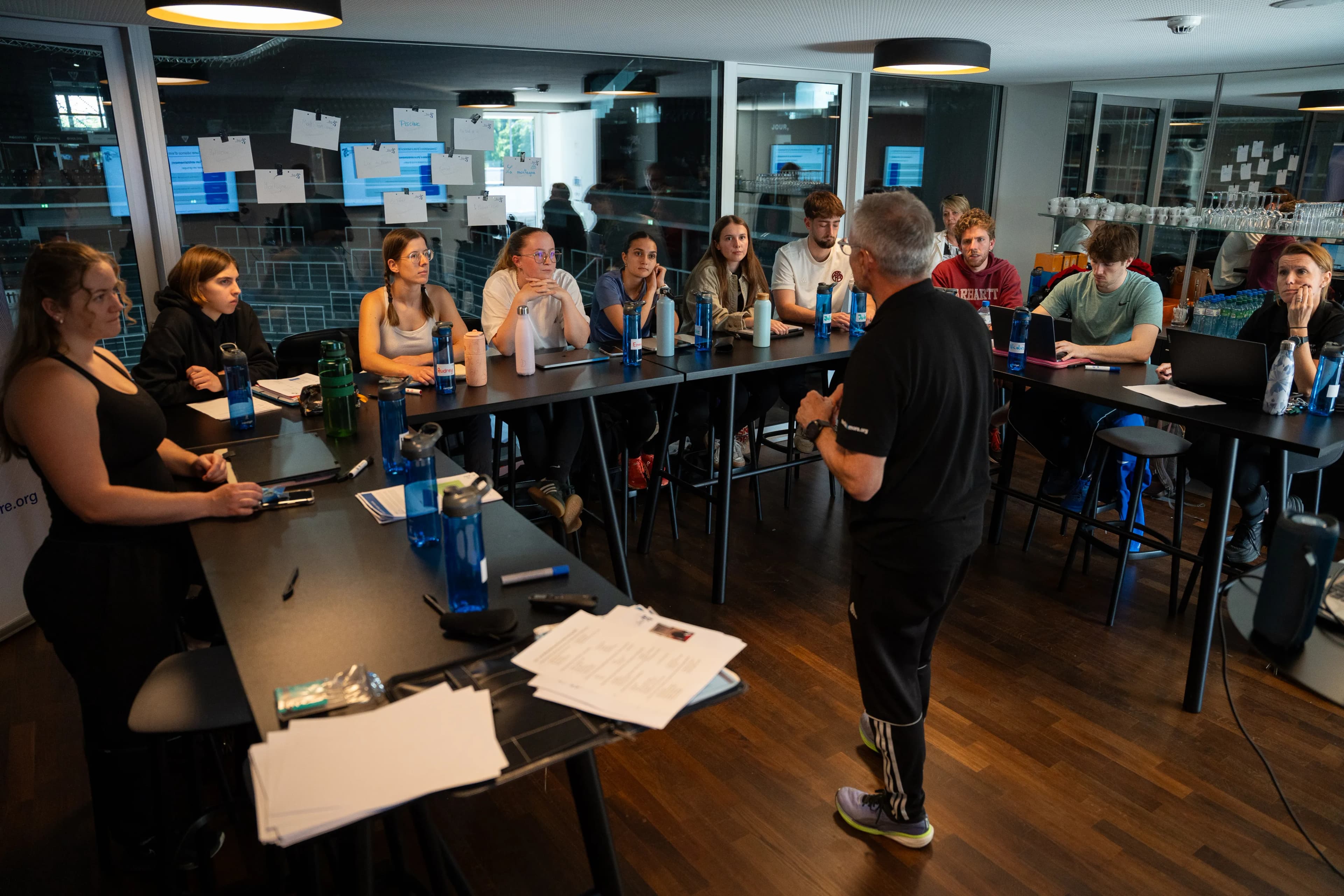 Students attending the Coaches for Inclusion, Health & Peace course
