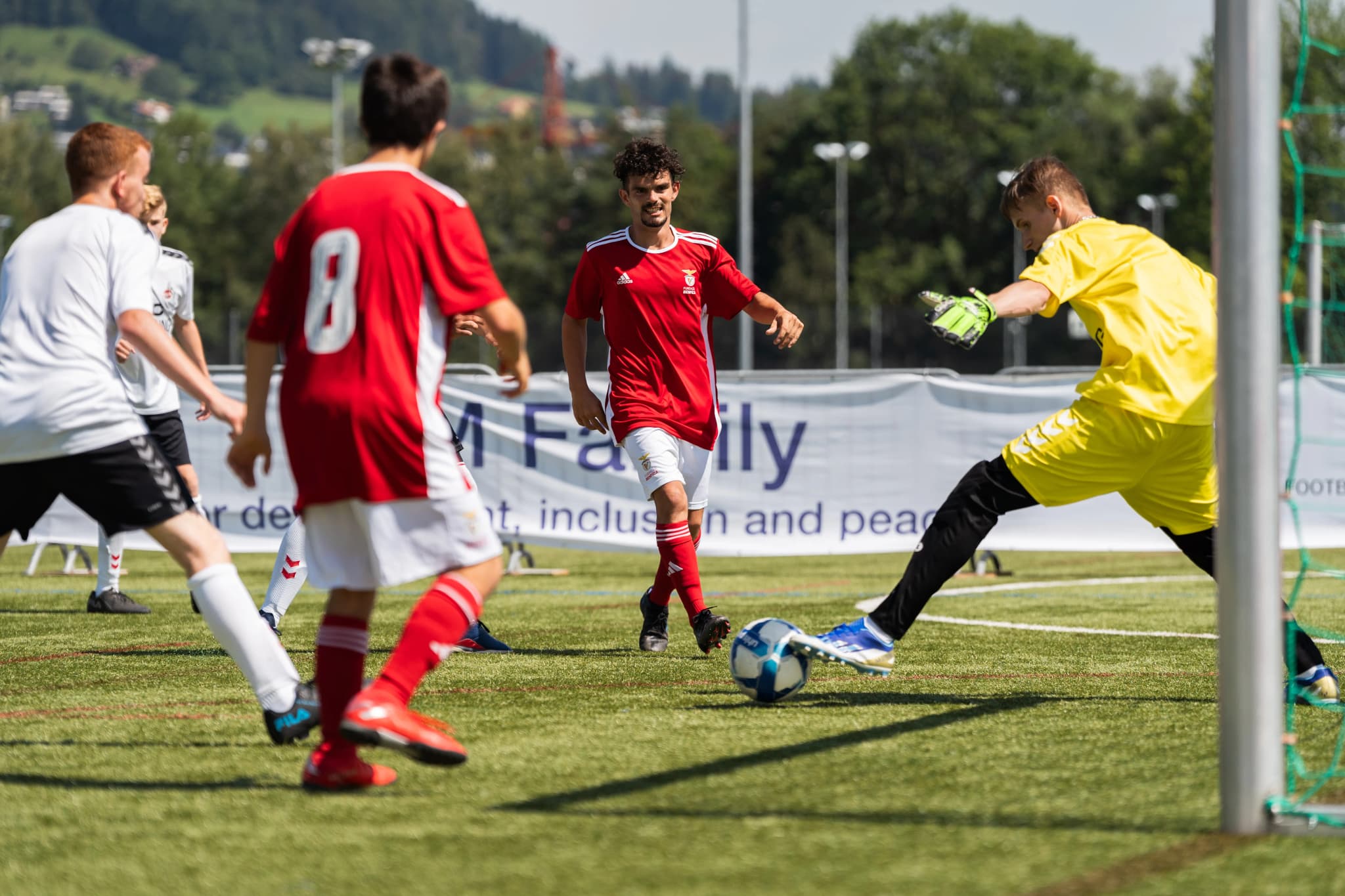 Teams competing at the International Inclusion Cup in St. Gallen